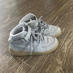 Nike Kids Force 1 Gray Shoes, 11C